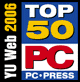 Naslovi.net među TOP 50 sajtova u Srbiji u 2006. godini po izboru časopisa PC